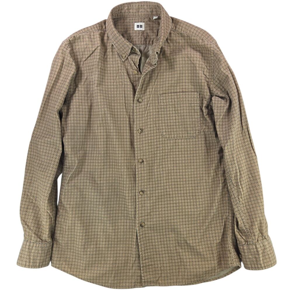 Uniqlo | Long Sleeve Corduroy Patterned Button Down Shirt | Size Large